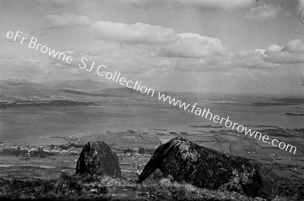 CARLINGFORD FROM SLIEVE FOY PANORAMA OF LOUGH